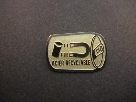 Acier Recyclable ( Staal-label ) voor afvalscheiding
